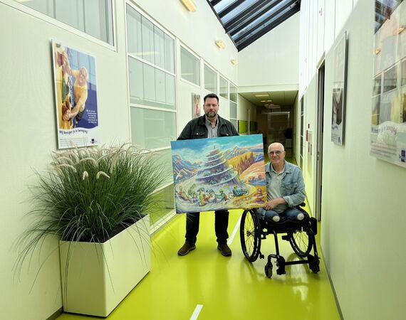 Schilderij geveild voor de HandbikeBattle