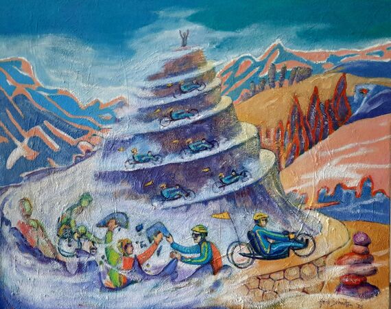 Schilderij geveild voor de HandbikeBattle